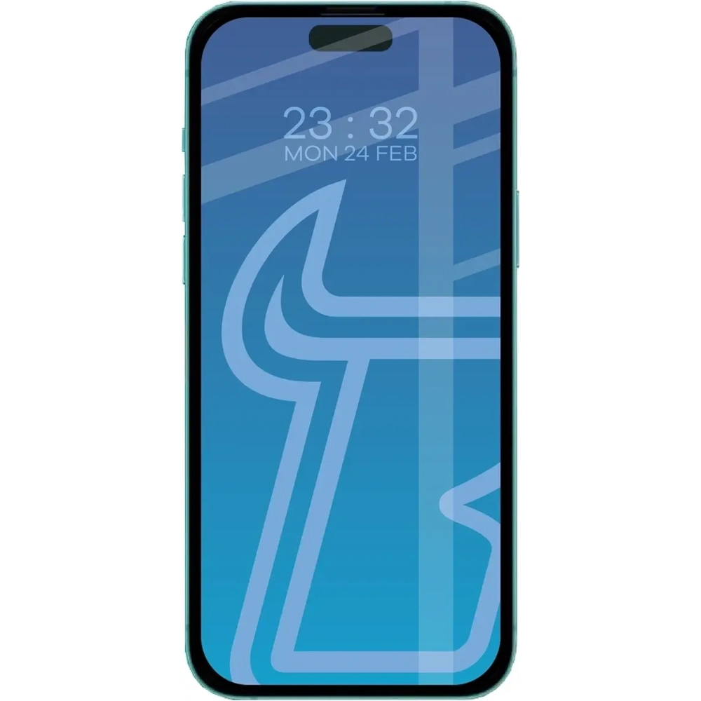 Szkło hartowane Bizon Glass Edge Duo do Apple iPhone 15 Plus / 16 Plus czarna ramka [2 PACK]