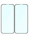 Szkło hartowane Bizon Glass Edge Duo do Apple iPhone 15 Plus / 16 Plus czarna ramka [2 PACK]