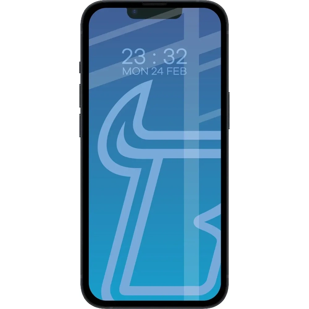 Szkło hartowane Bizon Glass Edge Duo do Apple iPhone 16e / 14 / 13 Pro / Apple iPhone 13 czarna ramka [2 PACK]