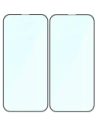 Szkło hartowane Bizon Glass Edge Duo do Apple iPhone 16e / 14 / 13 Pro / Apple iPhone 13 czarna ramka [2 PACK]