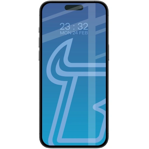 Szkło hartowane Bizon Glass Edge Duo do Apple iPhone 16 Pro Max czarna ramka [2 PACK]