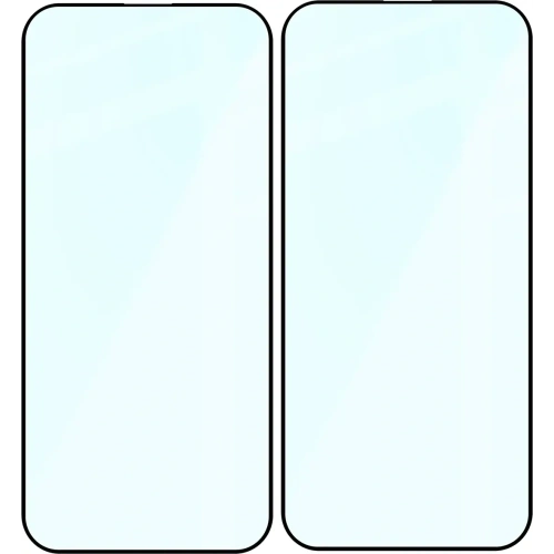 Szkło hartowane Bizon Glass Edge Duo do Apple iPhone 16 Pro Max czarna ramka [2 PACK]