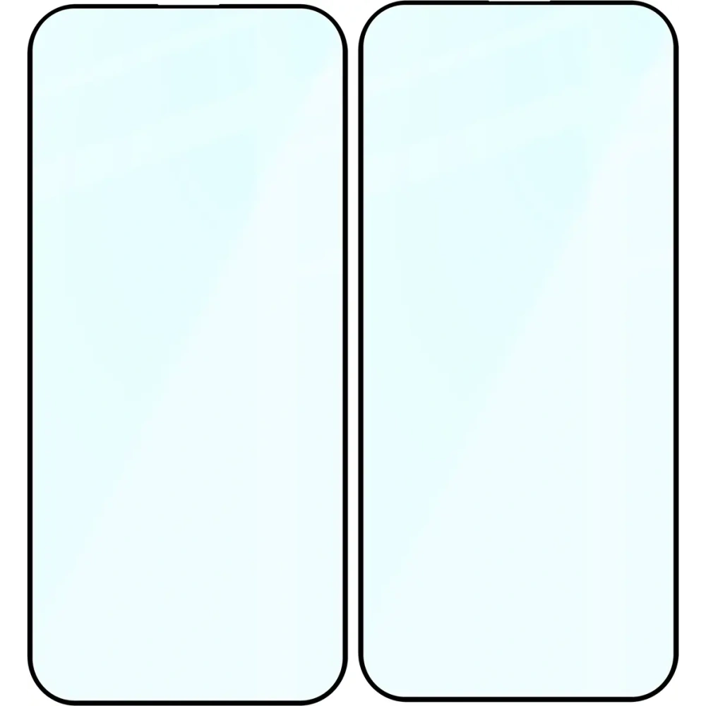 Szkło hartowane Bizon Glass Edge Duo do Apple iPhone 16 Pro Max czarna ramka [2 PACK]