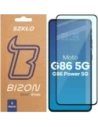 Szkło hartowane Bizon Glass Edge Duo do Motorola Moto G86 5G / G86 Power 5G czarna ramka [2 PACK]