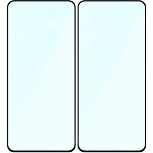Szkło hartowane Bizon Glass Edge Duo do Motorola Moto G86 5G / G86 Power 5G czarna ramka [2 PACK]