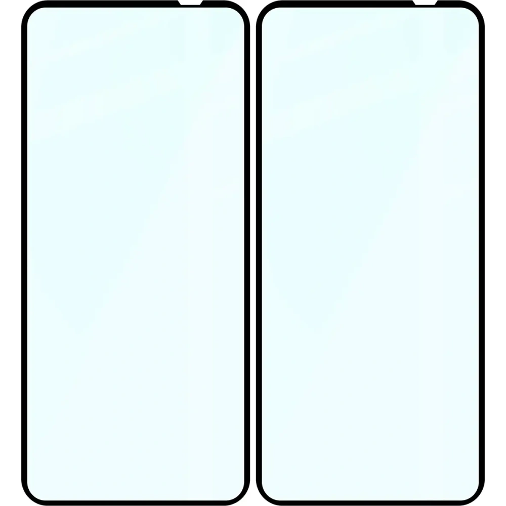 Szkło hartowane Bizon Glass Edge Duo do Nothing Phone 1 czarna ramka [2 PACK]