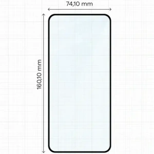 Szkło hartowane Bizon Glass Edge Duo do Nothing Phone (3a) / (3a) Pro / CMF Phone 2 Pro czarna ramka [2 PACK]