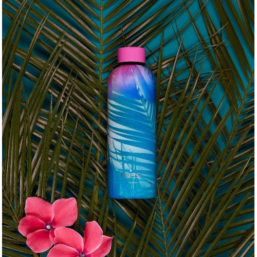 Kup Butelcă termică din oțel inoxidabil Puro Hot&Cold 500ml (Tropical - Palms Pink) - PUR172PALM - {ean13} - Sklep Home Screen