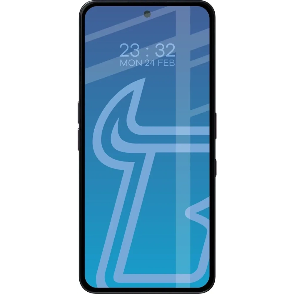 Szkło hartowane Bizon Glass Edge Duo do Nothing Phone (3a) / (3a) Pro / CMF Phone 2 Pro czarna ramka [2 PACK]