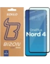 Szkło hartowane Bizon Glass Edge Duo do OnePlus Nord 4 czarna ramka [2 PACK]
