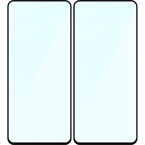 Szkło hartowane Bizon Glass Edge Duo do OnePlus Nord 4 czarna ramka [2 PACK]