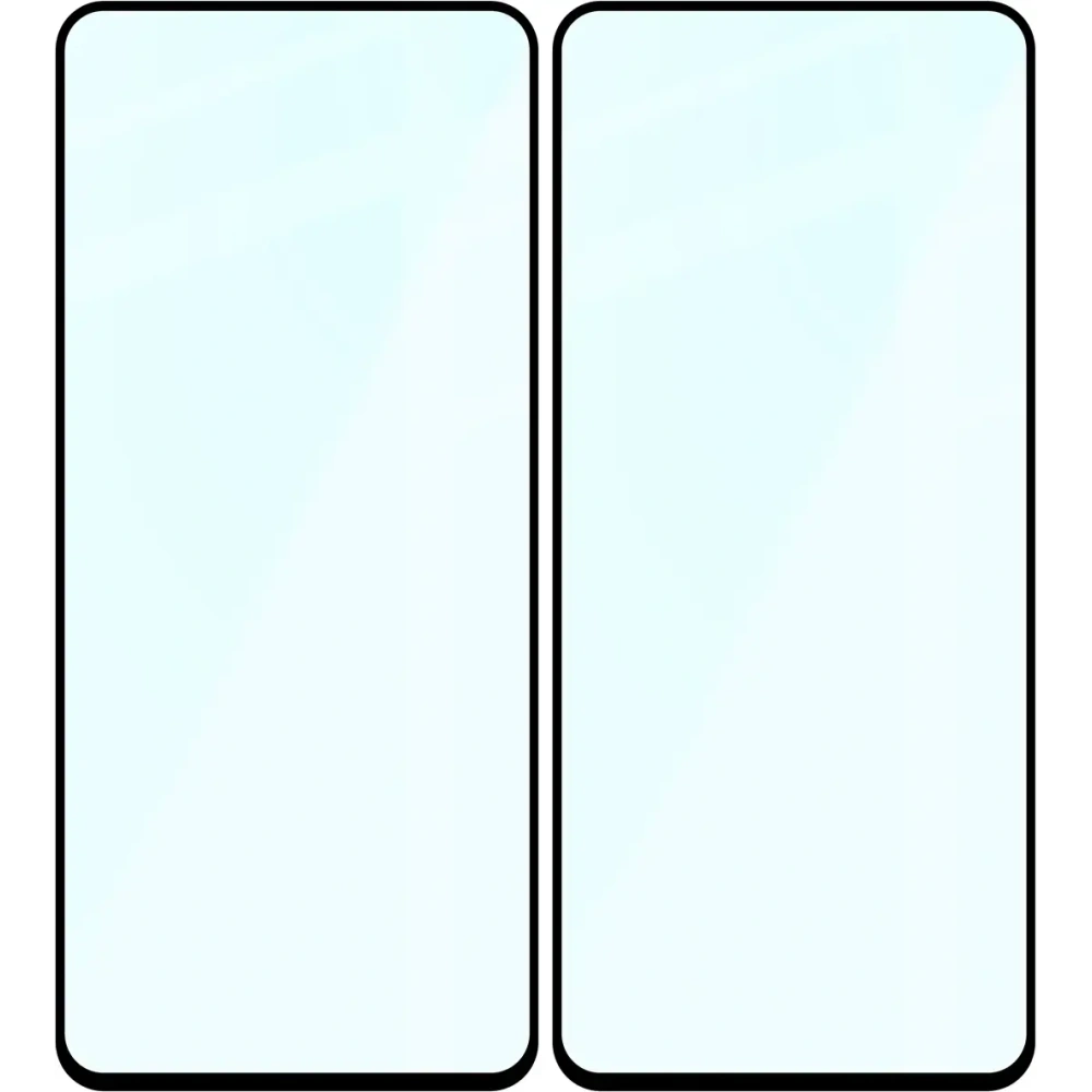 Szkło hartowane Bizon Glass Edge Duo do OnePlus Nord 4 czarna ramka [2 PACK]