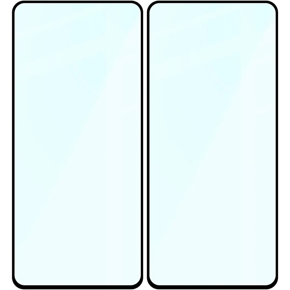 Szkło hartowane Bizon Glass Edge Duo do OnePlus Nord CE5 5G czarna ramka [2 PACK]