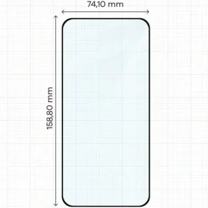 Szkło hartowane Bizon Glass Edge Duo do Xiaomi POCO F7 czarna ramka [2 PACK]