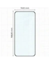 Szkło hartowane Bizon Glass Edge Duo do Xiaomi POCO F7 czarna ramka [2 PACK]