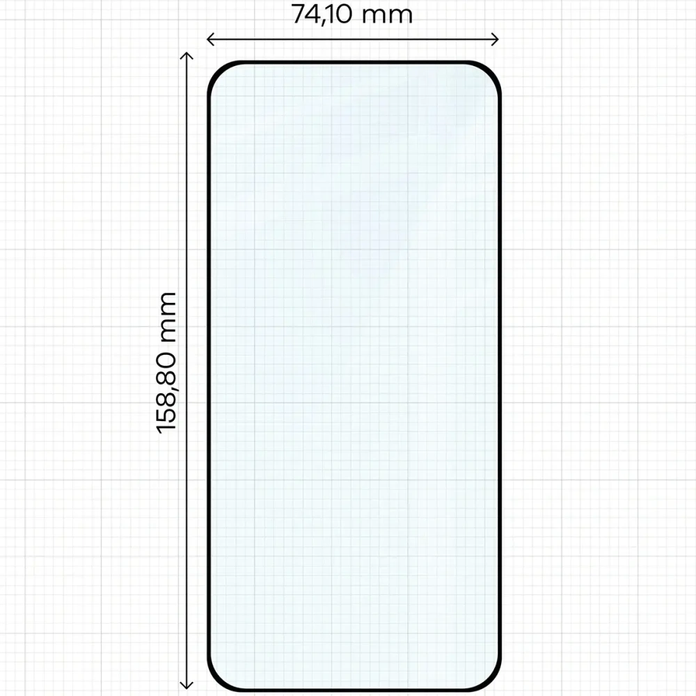 Szkło hartowane Bizon Glass Edge Duo do Xiaomi POCO F7 czarna ramka [2 PACK]