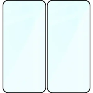 Szkło hartowane Bizon Glass Edge Duo do Xiaomi POCO F7 czarna ramka [2 PACK]