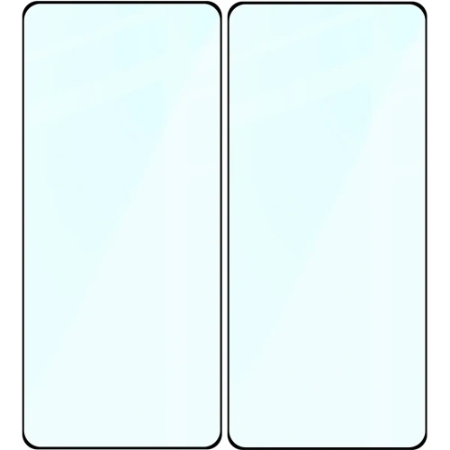 Szkło hartowane Bizon Glass Edge Duo do Xiaomi POCO X6 / M6 Pro 4G / Redmi Note 13 5G / 13 Pro 4G / 5G czarna ramka [2 PACK]