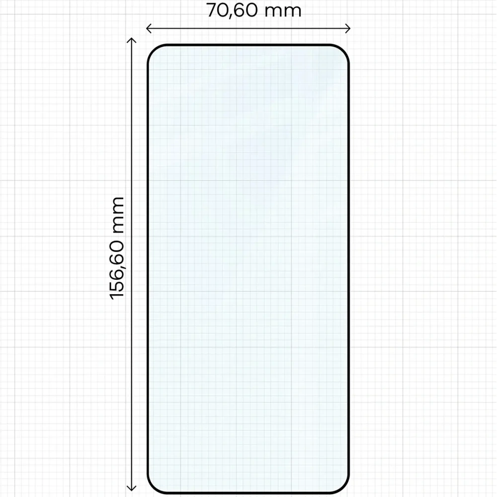 Szkło hartowane Bizon Glass Edge Duo do Xiaomi POCO X6 Pro / X7 Pro czarna ramka [2 PACK]