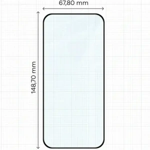 Szkło hartowane Bizon Glass Edge Duo do Google Pixel 10 / 10 Pro / 9 / 9 Pro czarna ramka [2 PACK]