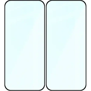 Szkło hartowane Bizon Glass Edge Duo do Google Pixel 10 / 10 Pro / 9 / 9 Pro czarna ramka [2 PACK]