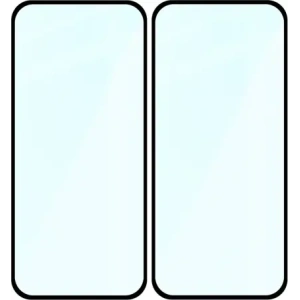 Szkło hartowane Bizon Glass Edge Duo do Google Pixel 9a czarna ramka [2 PACK]