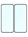 Szkło hartowane Bizon Glass Edge Duo do Google Pixel 9a czarna ramka [2 PACK]