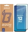 Szkło hartowane Bizon Glass Edge Duo do Realme 12 Plus czarna ramka [2 PACK]