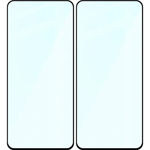 Szkło hartowane Bizon Glass Edge Duo do Realme 12 Plus czarna ramka [2 PACK]
