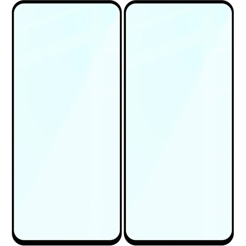 Szkło hartowane Bizon Glass Edge Duo do Realme C71 4G czarna ramka [2 PACK]