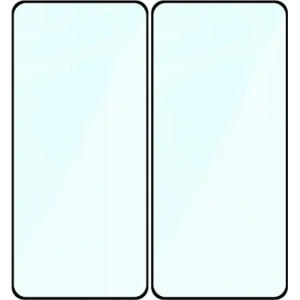 Szkło hartowane Bizon Glass Edge Duo do Realme GT 7 / 7T czarna ramka [2 PACK]