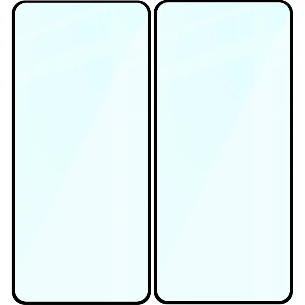 Szkło hartowane Bizon Glass Edge Duo do Xiaomi Redmi Note 11 / 11S 4G czarna ramka [2 PACK]