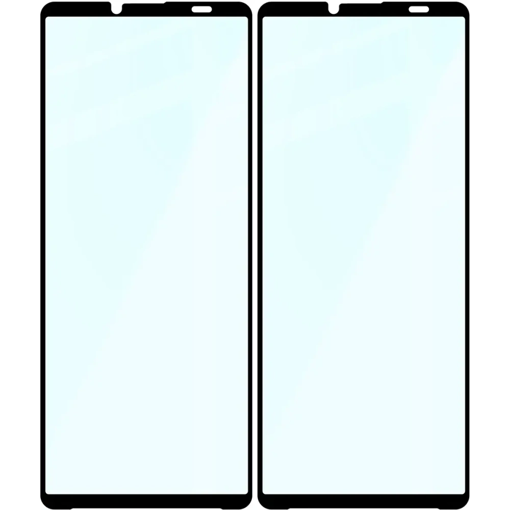 Szkło hartowane Bizon Glass Edge Duo do Sony Xperia 10 VI czarna ramka [2 PACK]