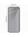 Prywatyzujące szkło hartowane Bizon Glass Edge Shadow Duo do Apple iPhone 15 Pro przyciemniane z czarną ramką [2 PACK]