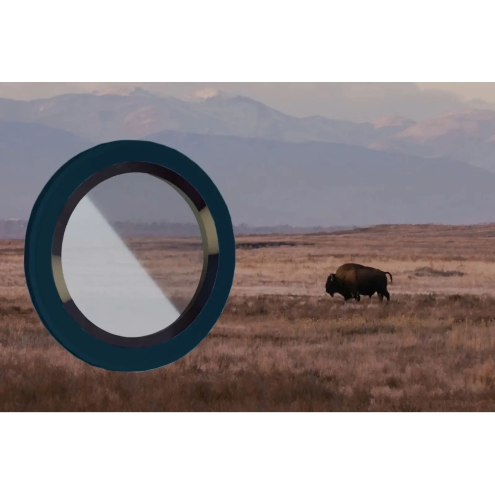 Szkło na aparat z aplikatorem Bizon Glass Snap Lens do Apple iPhone 17 Pro / 17 Pro Max granatowa ramka