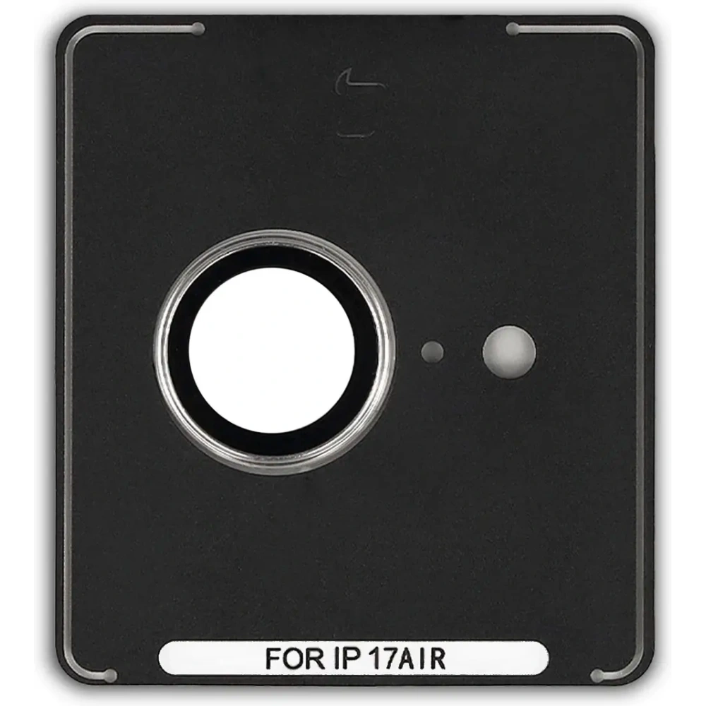 Szkło na aparat z aplikatorem Bizon Glass Snap Lens do Apple iPhone Air jasnozłota ramka