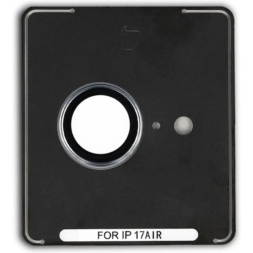 Szkło na aparat z aplikatorem Bizon Glass Snap Lens do Apple iPhone Air błękitna ramka