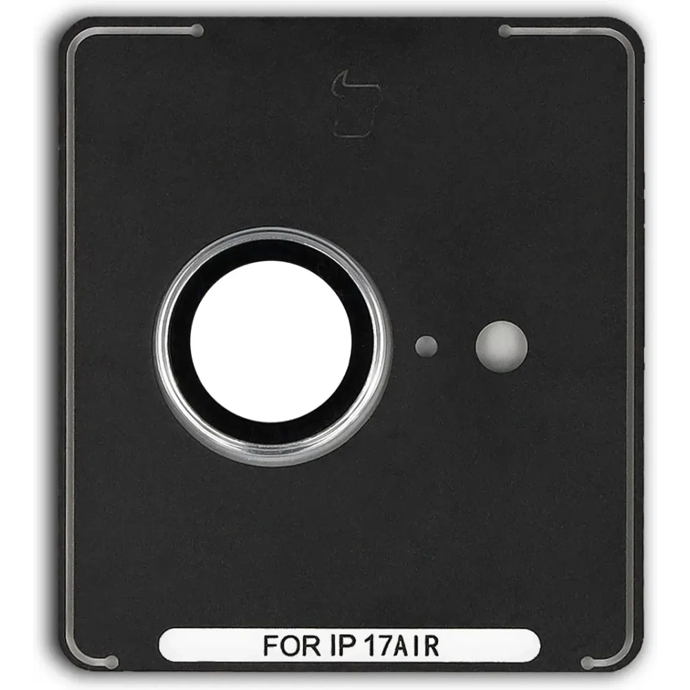 Szkło na aparat z aplikatorem Bizon Glass Snap Lens do Apple iPhone Air biała ramka