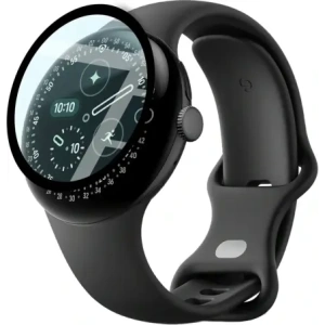 Szkło hybrydowe Bizon Glass Watch Edge Hybrid do Google Pixel Watch 4 41 mm czarne