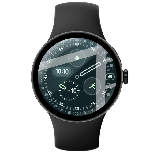 Szkło hybrydowe Bizon Glass Watch Edge Hybrid do Google Pixel Watch 4 45 mm czarne