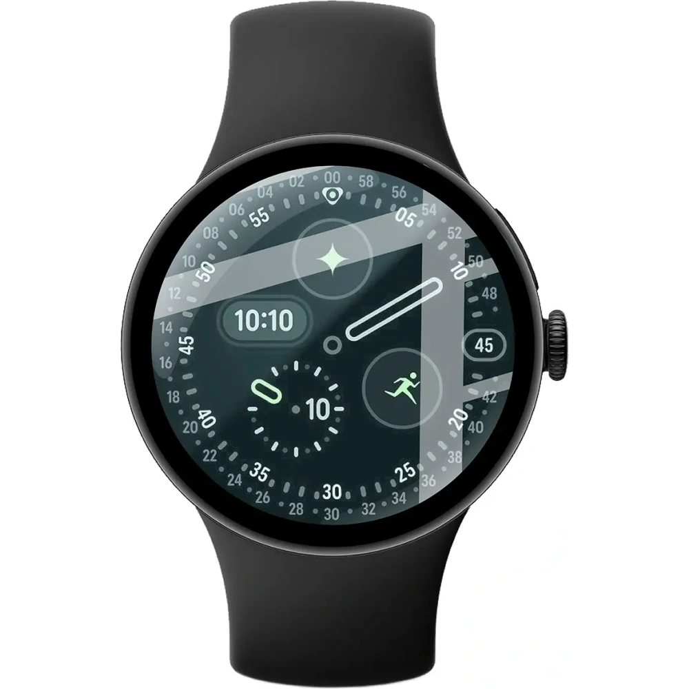 Szkło hybrydowe Bizon Glass Watch Edge Hybrid do Google Pixel Watch 4 45 mm czarne