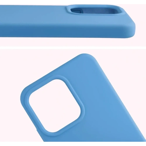 Silikonowe etui Bizon Soft Case do Oppo Reno 14 niebieskie