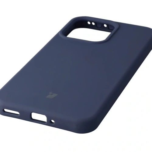 Silikonowe etui Bizon Soft Case do Oppo Reno 14 ciemnoniebieskie