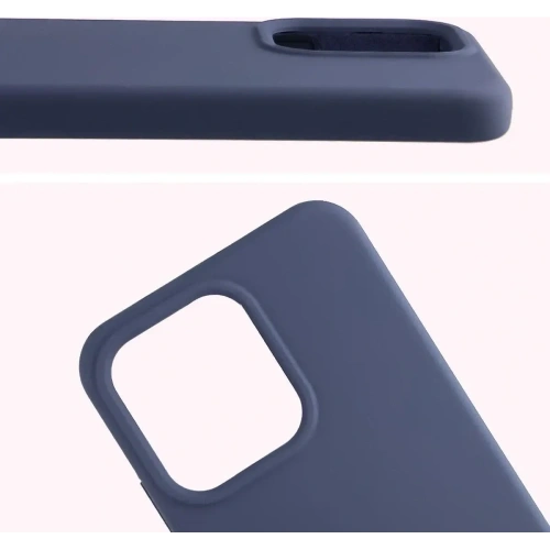 Silikonowe etui Bizon Soft Case do Oppo Reno 14 ciemnoniebieskie