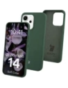 Silikonowe etui Bizon Soft Case do Oppo Reno 14 ciemnozielone