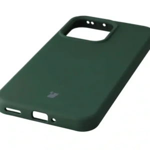 Silikonowe etui Bizon Soft Case do Oppo Reno 14 ciemnozielone