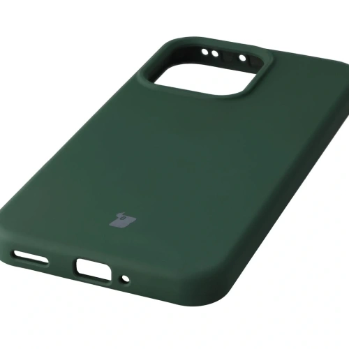 Silikonowe etui Bizon Soft Case do Oppo Reno 14 ciemnozielone