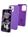 Silikonowe etui Bizon Soft Case do Oppo Reno 14 fioletowe