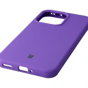 Silikonowe etui Bizon Soft Case do Oppo Reno 14 fioletowe