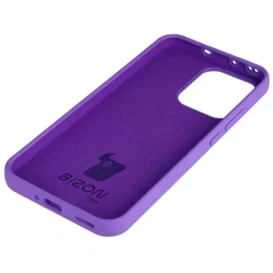 Silikonowe etui Bizon Soft Case do Oppo Reno 14 fioletowe